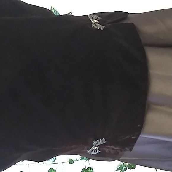 "Perfect Classic" BROWN SCOTT McCLINTOCK GOWN SZ 16 VELVETY AND SATIN LOOK... - Picture 7 of 13